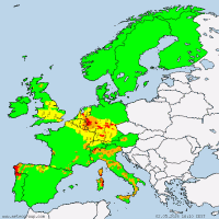 Aktuelle Unwetterwarnungen für Europa