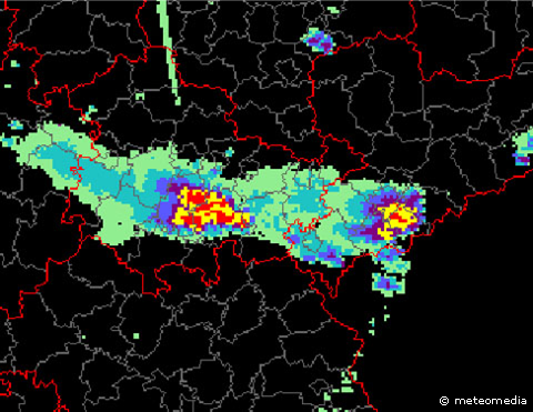 Niederschlagsradarbild
