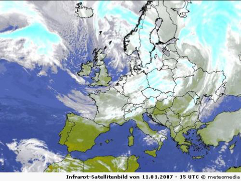 Infrarot-Satellitenbild