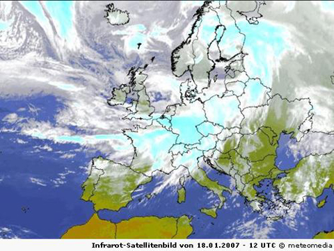 Infrarot-Satellitenbild