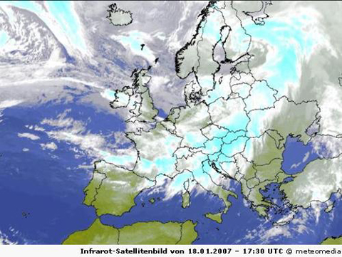 Infrarot-Satellitenbild