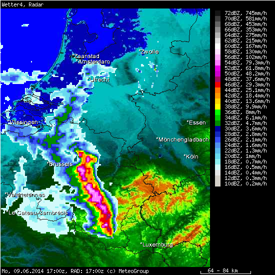 Niederschlagsradarbild