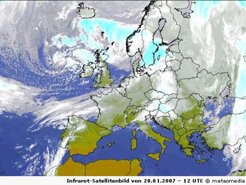 Infrarot-Satellitenbild