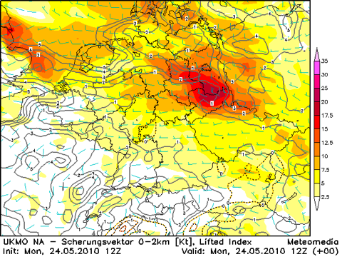 Scherung 0 bis 2 km Höhe am 24.05.2010, 14 Uhr MESZ